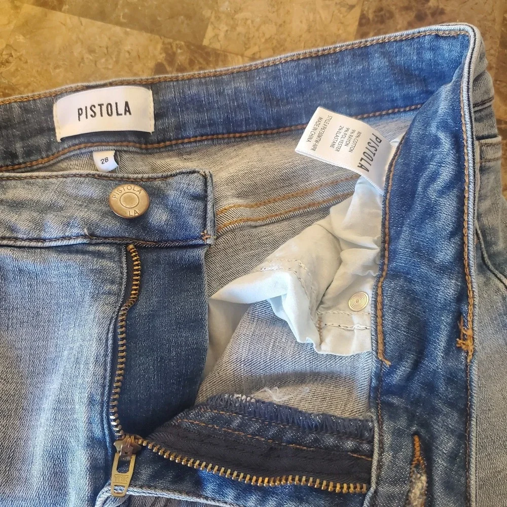 Pistola Arielle Women Sz 28 light‎ wash Skinny ankle Jean Comfort Stretch Casual